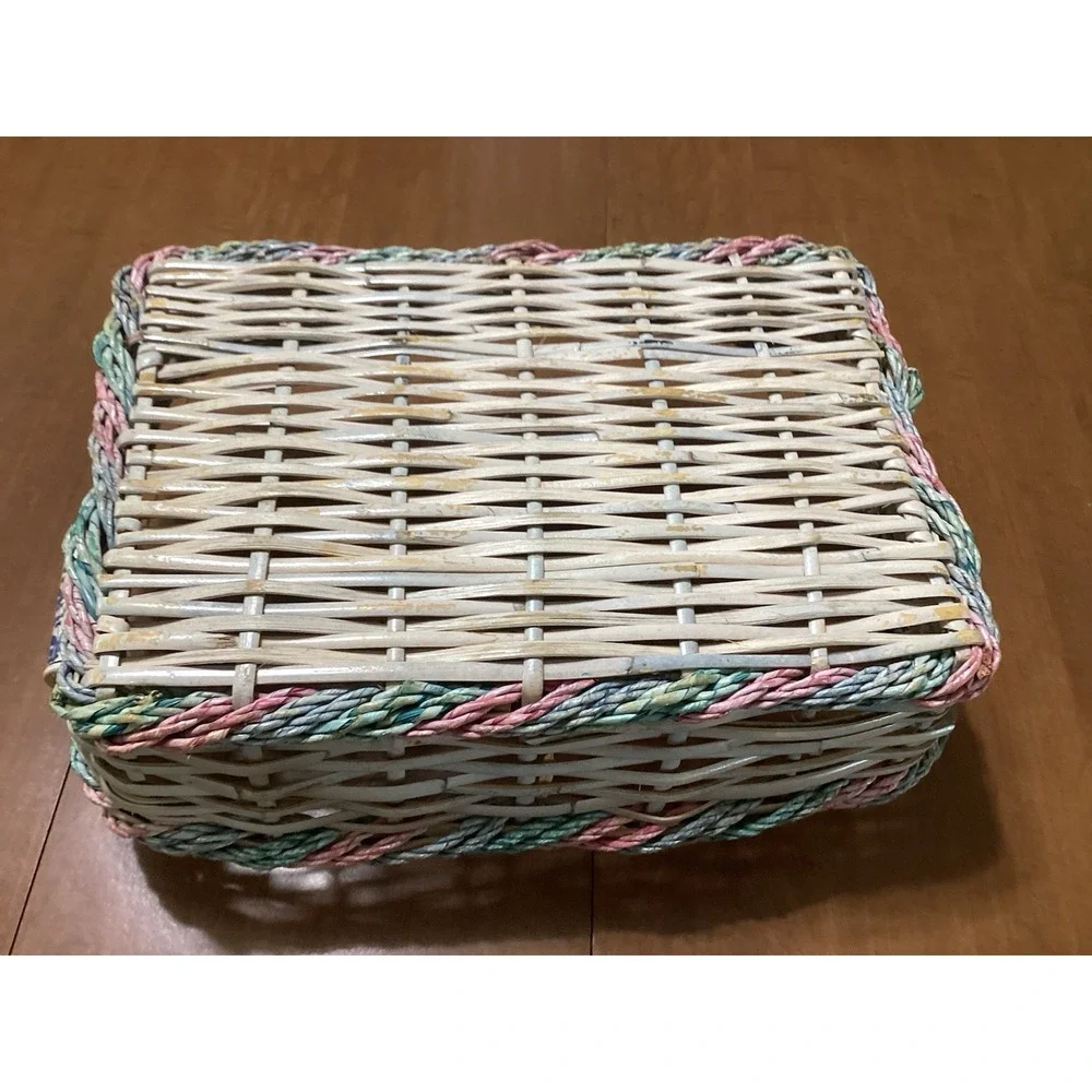 VTG  Gathering Fruit Vegetable Storage Basket W/ Ceramic Handles‎ - 18